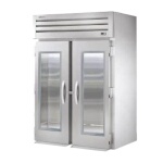 True STG2RRI-2G - Roll-In Refrigerator, two-section, (2) glass doorss, stainless steel front